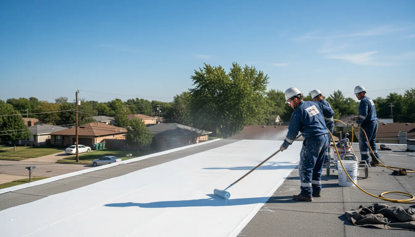 Commercial roof coating in Fort Polk, LA near me
